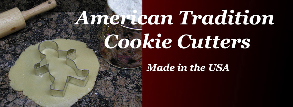 A welcome banner for American Tradition Cookie Cutters