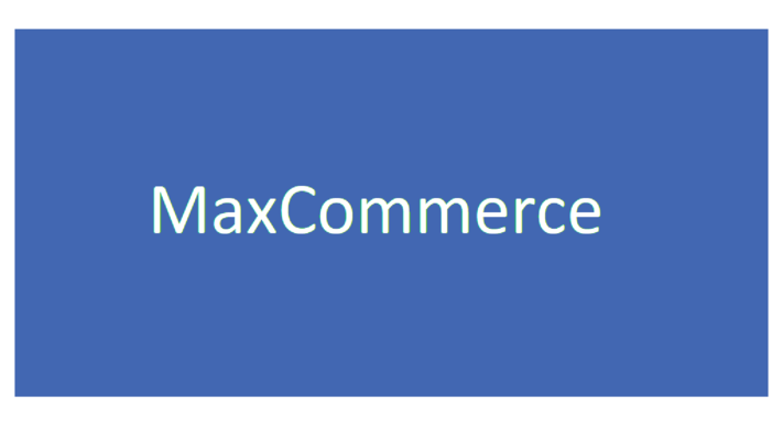 A welcome banner for MaxCommerce
