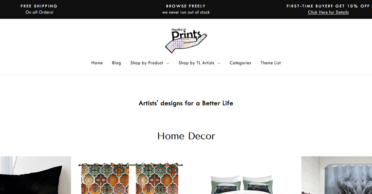 A welcome banner for Kirtzoncha Fabrics