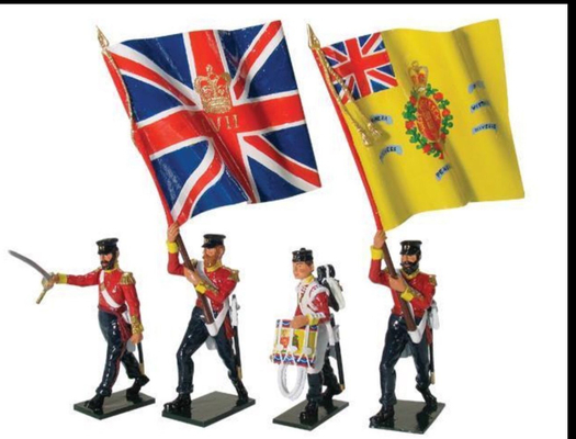 A welcome banner for First Call Toy Soldiers