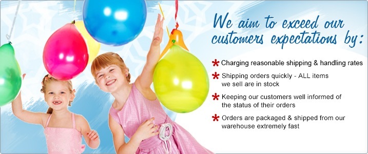 A welcome banner for Party Zone USA