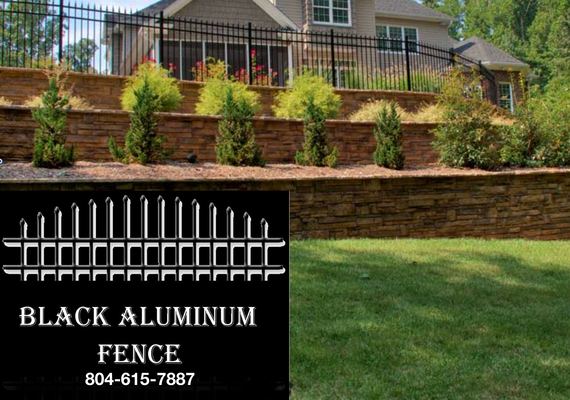A welcome banner for Black Aluminum Fence