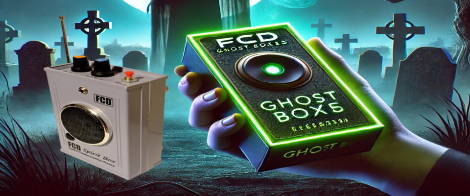 A welcome banner for FCD GHOST BOXES