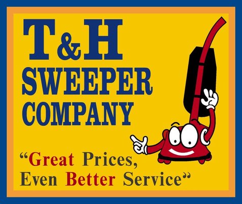 A welcome banner for T&H Sweeper Company