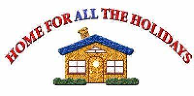 A welcome banner for Home For ALL The Holidays