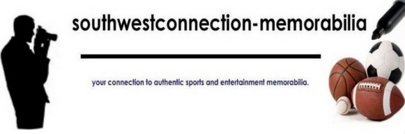 A welcome banner for Southwestconnection-Memorabilia   Authentic Autographed Sports Memorabilia