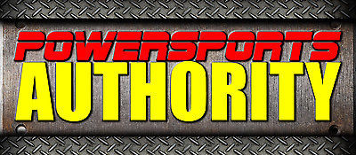 A welcome banner for Powersports Authority