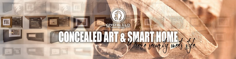 A welcome banner for Crystal's store