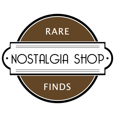 A welcome banner for The Nostalgia Shop