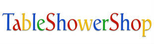 A welcome banner for Table Shower Shop