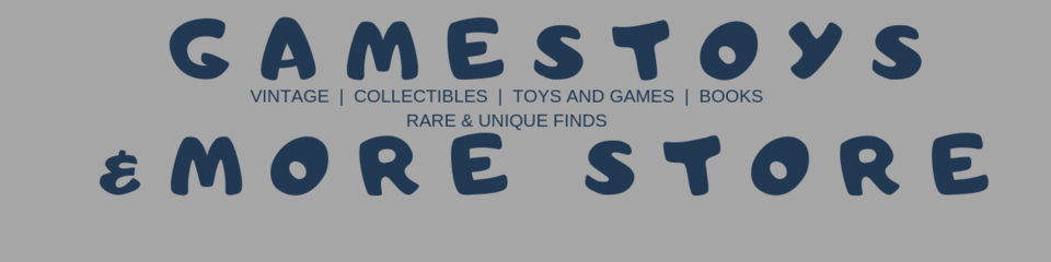 A welcome banner for GamesToysandMore