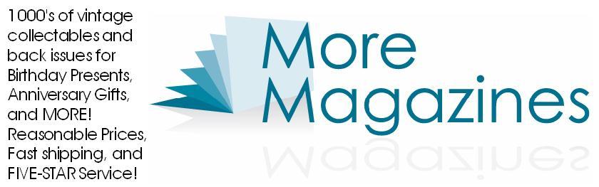 A welcome banner for MORE MAGAZINES