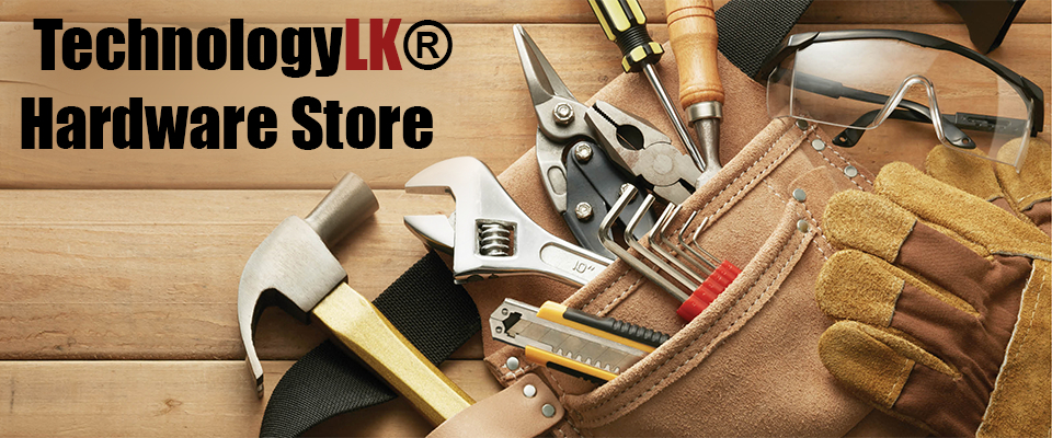 A welcome banner for TechnologyLK® Hardware Store