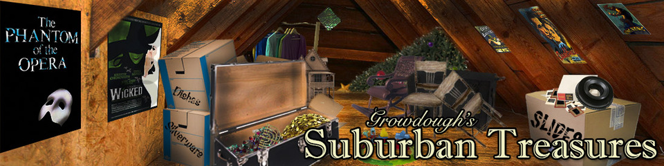 A welcome banner for Growdough's Suburban Treasures