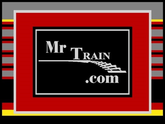 A welcome banner for MrTrain.com Model Railroad, Miniatures & Craft Supply Store