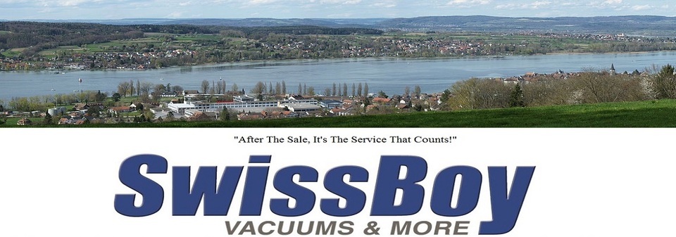 A welcome banner for Swiss Boy Vacuum