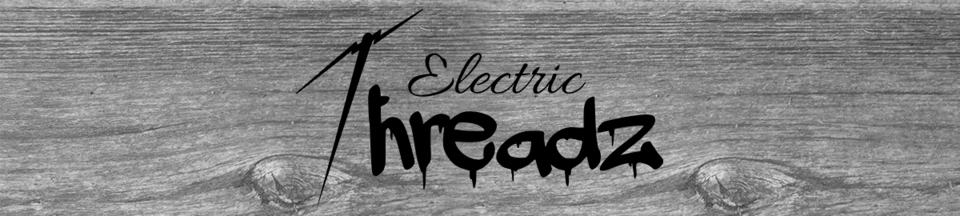 A welcome banner for Electric_Threadz's Booth