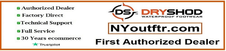 A welcome banner for NYoutftr Dryshod Authorized Dealer