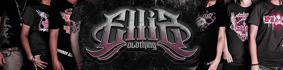 A welcome banner for Elliz Clothing's booth