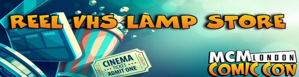 A welcome banner for Reel VHS Lamps