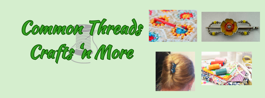 A welcome banner for Common_Threads Crafts 'n More
