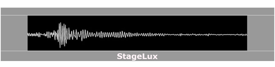 A welcome banner for StageLux Music & Sound
