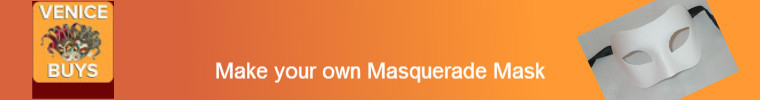 A welcome banner for Venice Buys Masks 
