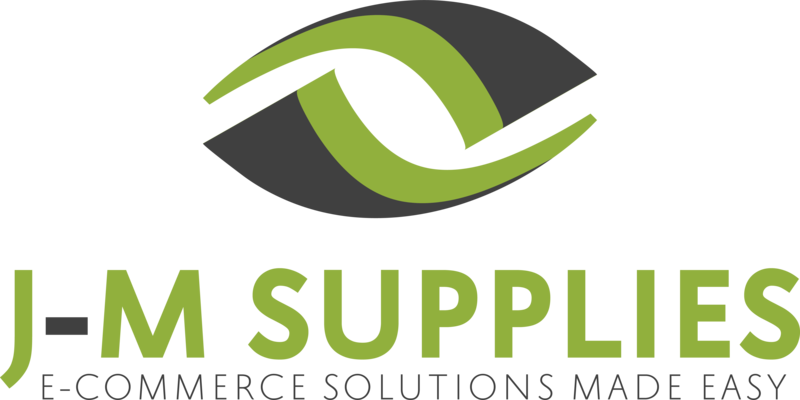 A welcome banner for J-M SUPPLIES