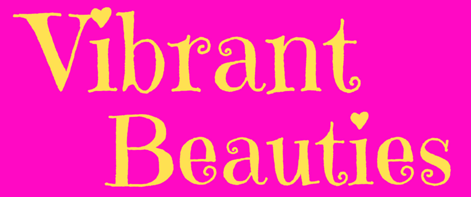A welcome banner for Vibrant_Beauties's booth