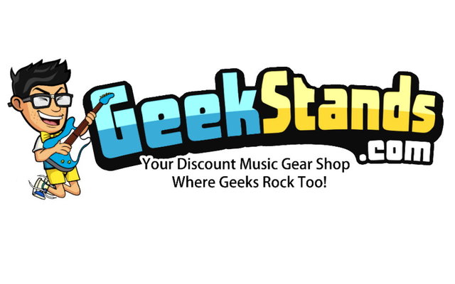 A welcome banner for GeekStands.com