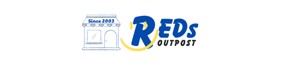 A welcome banner for REDs Outpost Vintage