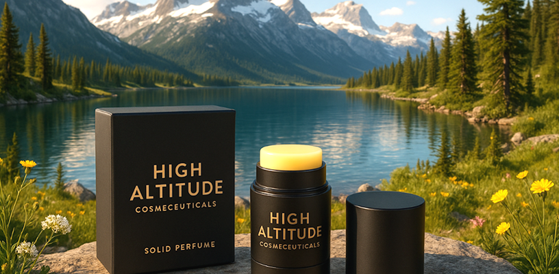 A welcome banner for HIGH ALTITUDE COSMECEUTICALS