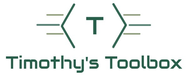 A welcome banner for Timothy's Toolbox