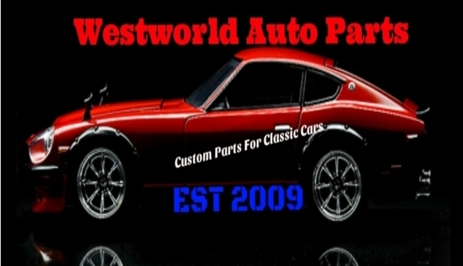 A welcome banner for Westworld Auto Parts