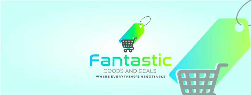 A welcome banner for Fantastic Goods and Deals