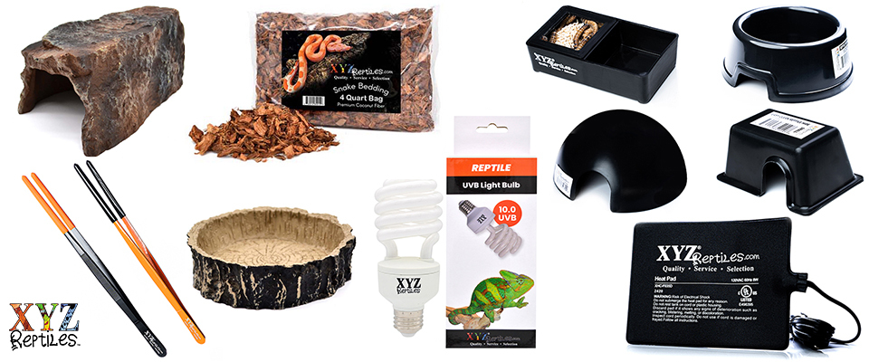 A welcome banner for Quality Made Reptiles Supplies With Free Shipping From XYZReptiles