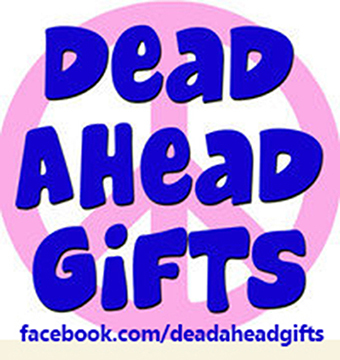 A welcome banner for Dead Ahead Gifts