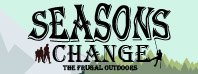 A welcome banner for Seasons Change the Frugal Outdoors