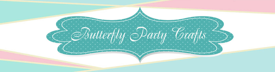 A welcome banner for ButterflyPartyCrafts's booth
