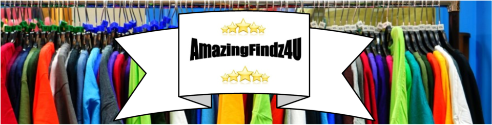 A welcome banner for Amazing Findz 4 U
