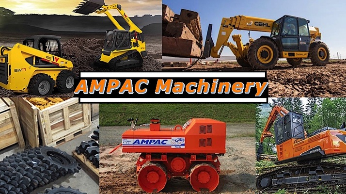 A welcome banner for Ampac Machinery