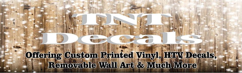 A welcome banner for TNT_Decals's booth