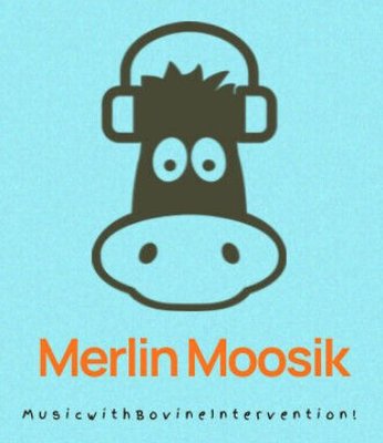 A welcome banner for MerlinMoosik_UK's Booth