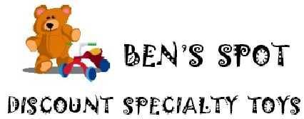 A welcome banner for Ben's Spot Toys