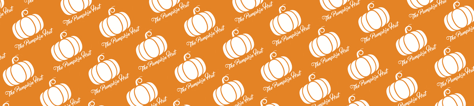 A welcome banner for The Pumpkin Hut