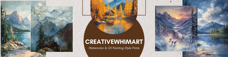 A welcome banner for CreativeWhimArt