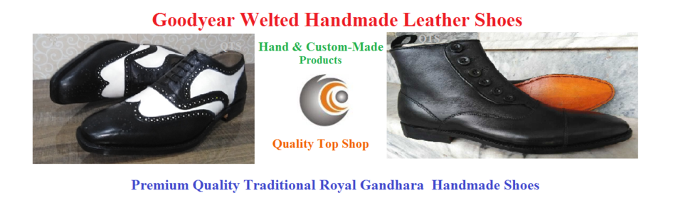 A welcome banner for Quality Top Shop ( Specialise In Hand and Custom Made Leather Shoes )