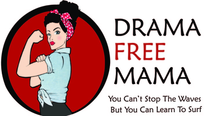 A welcome banner for Drama Free Mama's Booth