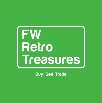 A welcome banner for FWRetroTreasures