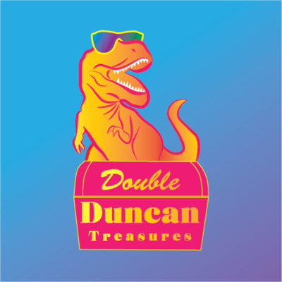 A welcome banner for DoubleDuncanTreasures